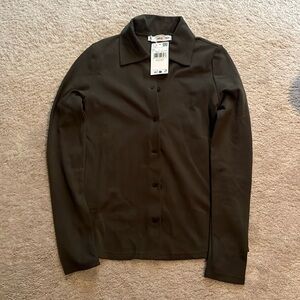 mango XS button up shirt